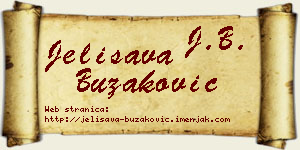 Jelisava Buzaković vizit kartica